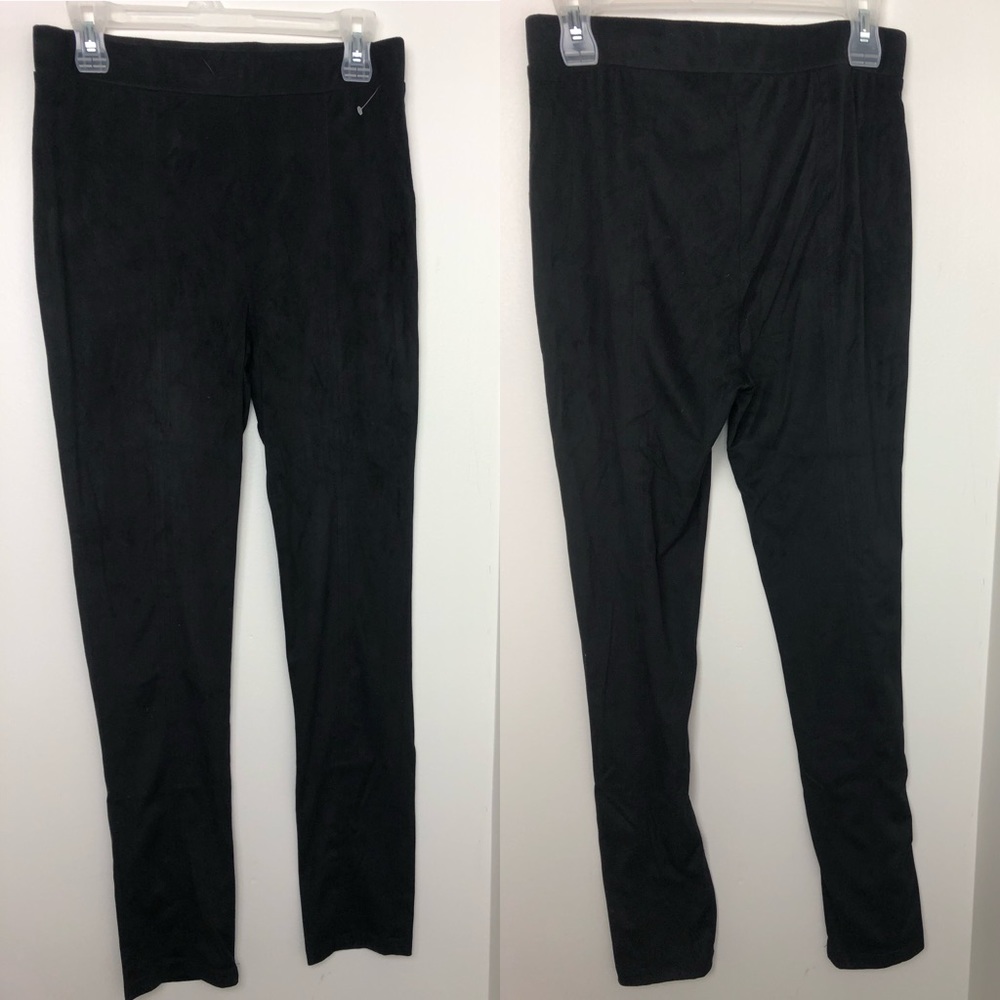 Jack By BB Dakota Black Break on Through Faux Suede Skinny Legging Size M - Picture 2 of 6